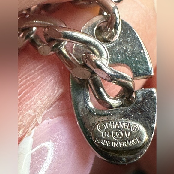 CHANEL Dog Tag Keychain Bag Charm - Picture 8 of 9